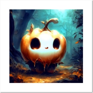 Cute spooky pumpkin Posters and Art